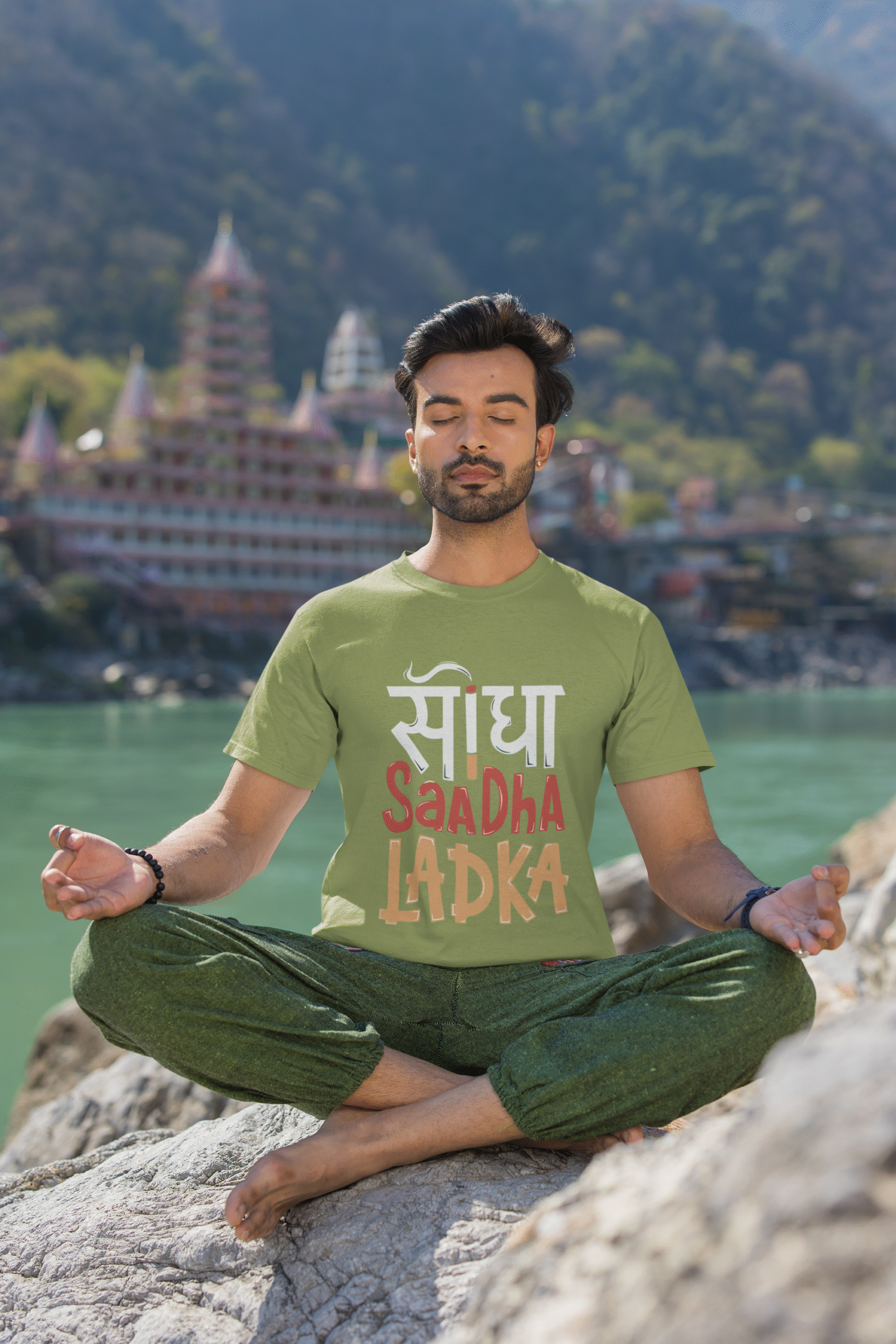 Regular Fit Unisex T-shirt Sidha Sadha Ladka