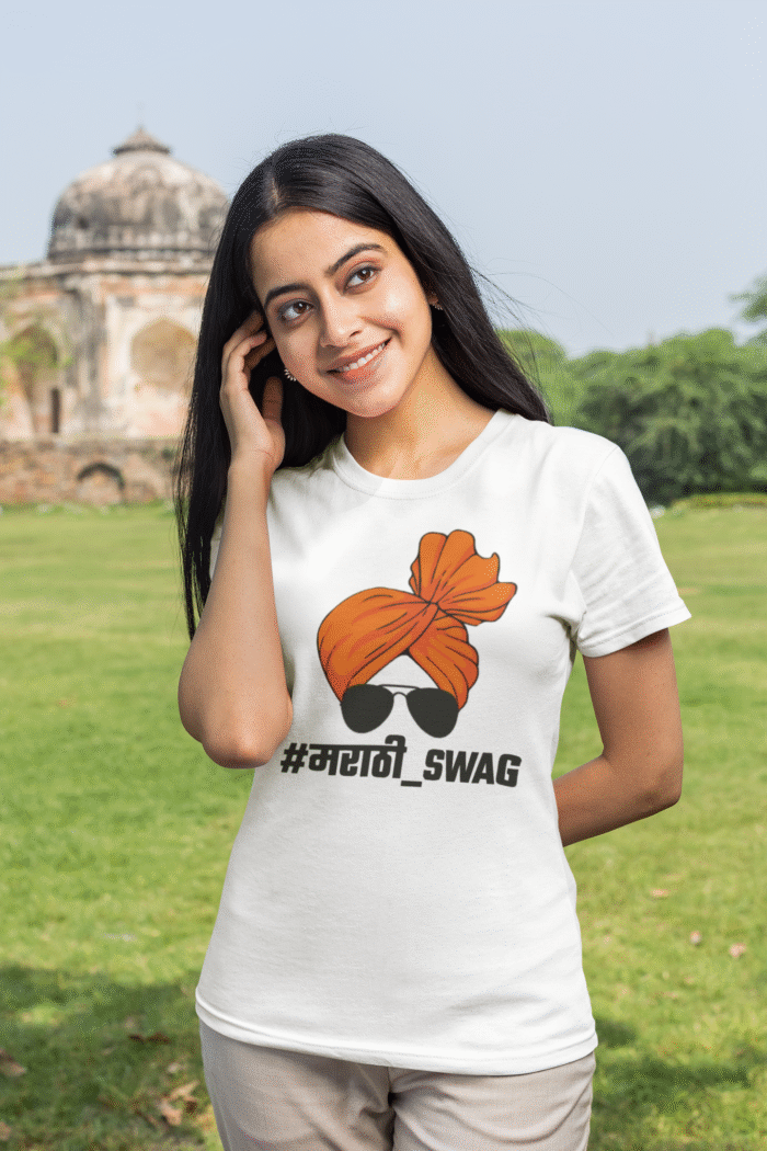 Unisex Regular Fit Marathi Swag T-shirt